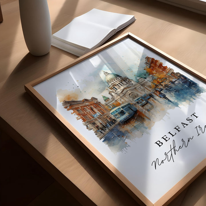 Belfast Northern Ireland Wall Art - Belfast UK Print