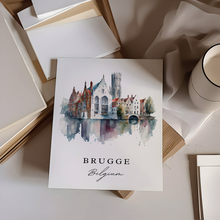 Brugge Wall Art - Belgium Print