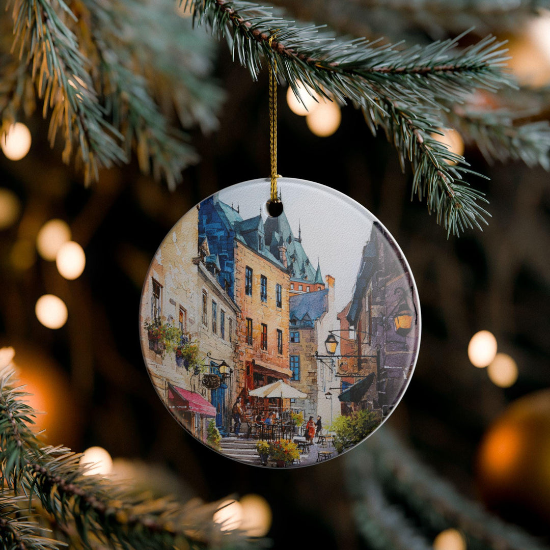 Quebec City Ornament: Unique Quebec Souvenir, Quebec City Xmas Decor, and Authentic Quebec Gift