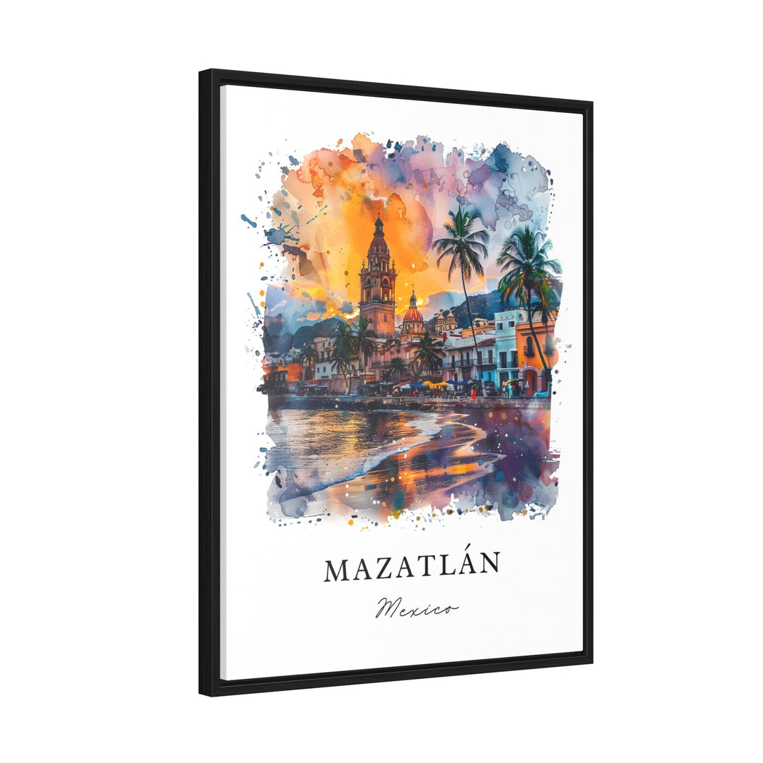 Mazatlan Mexico Wall Art, Mazatlan Print, Mazatlan Watercolor, Mazatlan Mexico Gift,