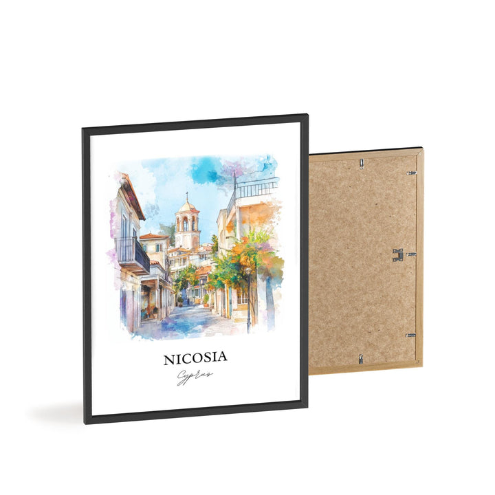 Nicosia Wall Art, Nicosia Cyprus Print, Cyprus Watercolor Art, Nicosia Cyprus Gift, Travel Print, Travel Poster, Housewarming Gift