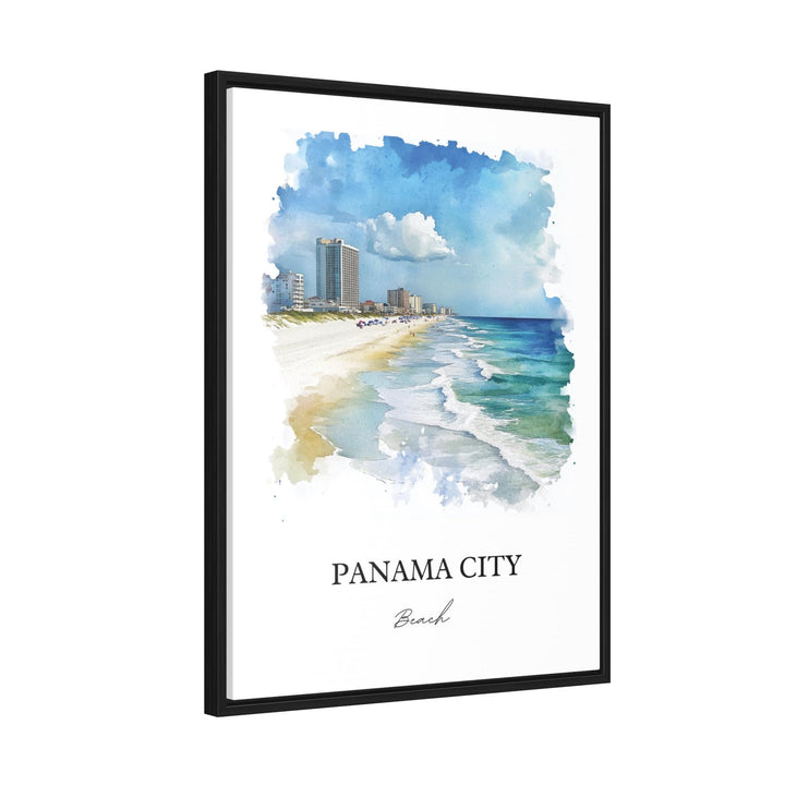 Panama City Beach Wall Art, Florida Beach Print, FL Watercolor, Panama City Beach FL Gift, Travel Print, Travel Poster, Housewarming Gift