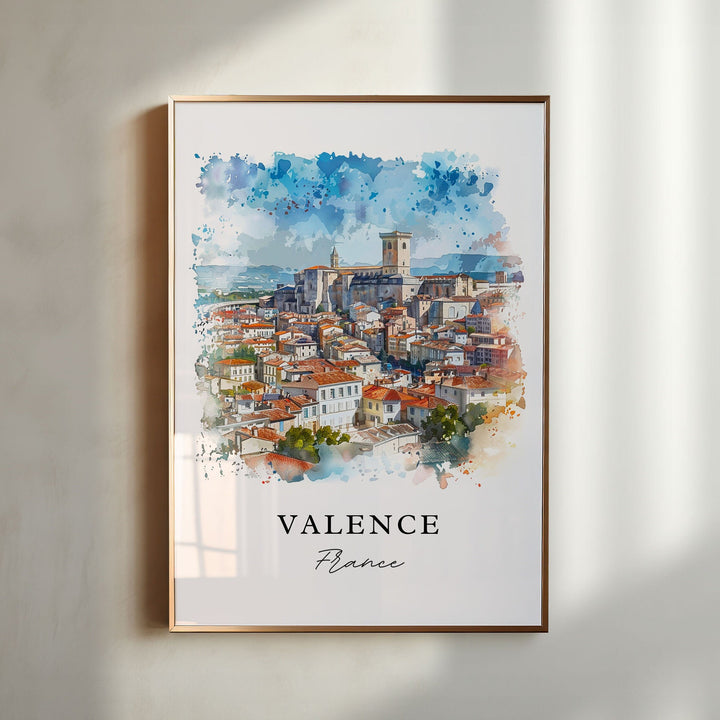 Valence France Wall Art, France Print, Valence Wall Art, Valence France Gift, Travel Print, Travel Poster, Travel Gift, Housewarming Gift