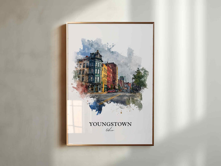Youngstown, Ohio – Watercolor Art Print