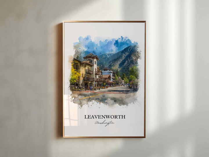 Leavenworth, Washington – Watercolor Art Print