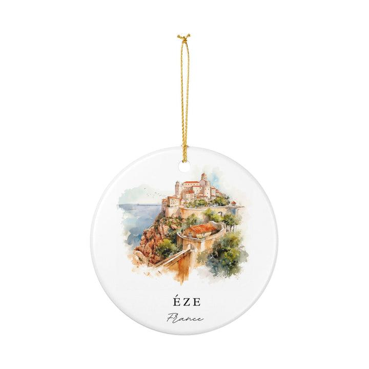 Eze France Ornament: Unique Éze France Souvenir, France Xmas Decor, and Authentic Éze France Gift