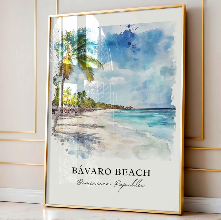 Bavaro Beach Wall Art - Dominican Republic Print