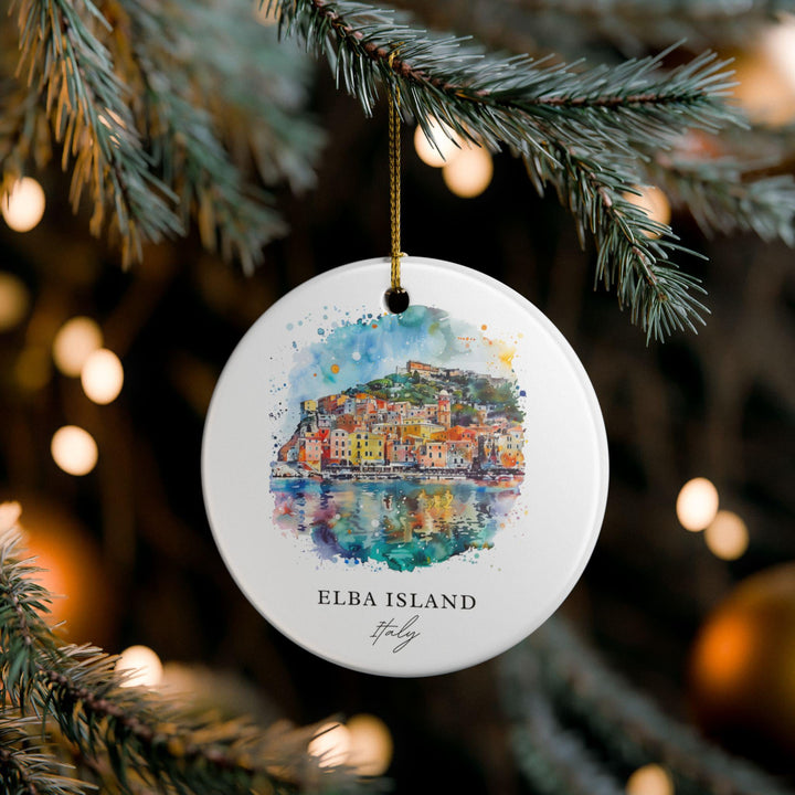Elba Island Ornament: Unique Elba Island Italy Souvenir, Italy Xmas Decor, and Authentic Elba Island Italia Gift