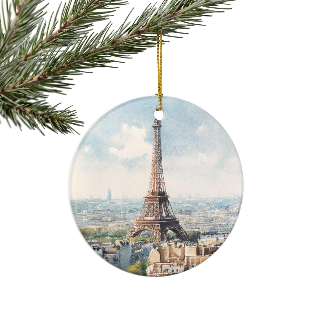 Paris France Ornament: Unique Paris Souvenir, Paris Xmas Decor, and Authentic Eiffel Tower Gift