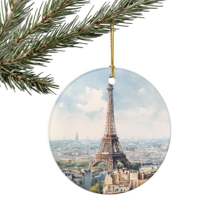 Paris France Ornament: Unique Paris Souvenir, Paris Xmas Decor, and Authentic Eiffel Tower Gift