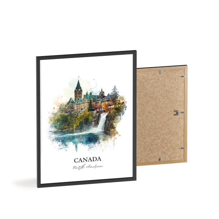 Canada Wall Art, Canada Print, Canada Watercolor Art, Canada Country Gift, Travel Print, Travel Poster, Housewarming Gift