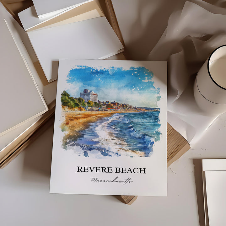 Revere Beach Wall Art - Massachusetts Print