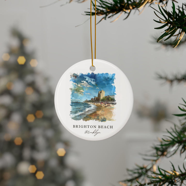 Brighton Beach Ornament: Unique Brighton Beach Souvenir, Brooklyn Xmas Decor, and Authentic Brighton Beach Gift
