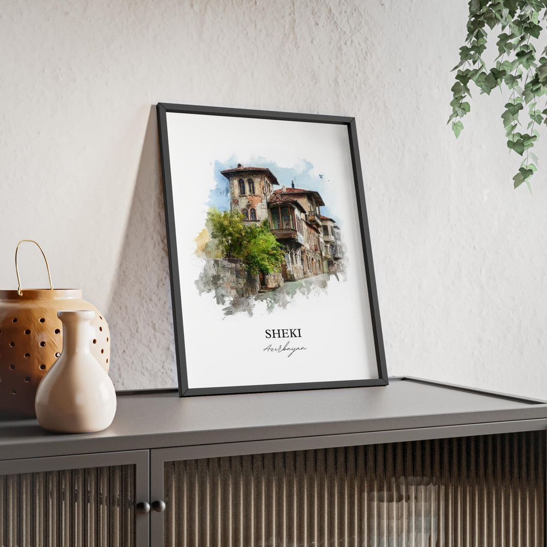 Sheki, Azerbaijan – Watercolor Art Print