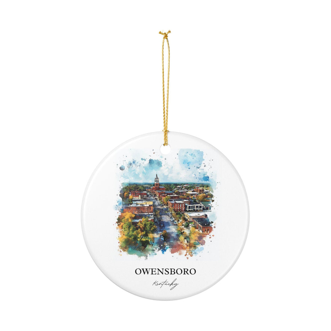 Owensboro, Kentucky Ornament: Unique Owensboro Souvenir, Owensboro KY Xmas Decor, and Authentic Kentucky Gift