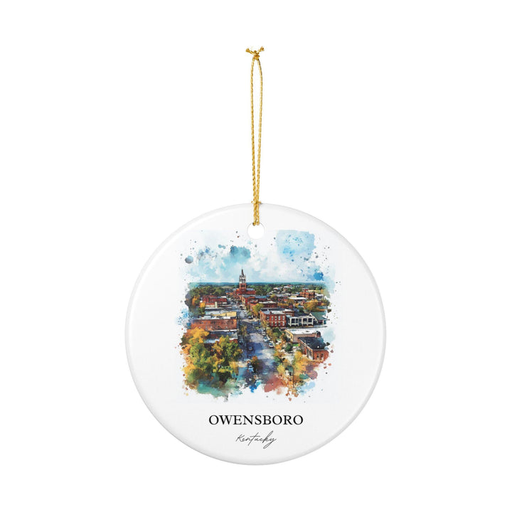 Owensboro, Kentucky Ornament: Unique Owensboro Souvenir, Owensboro KY Xmas Decor, and Authentic Kentucky Gift