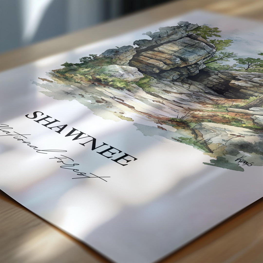 Shawnee National Forest, Illinois – Watercolor Art Print