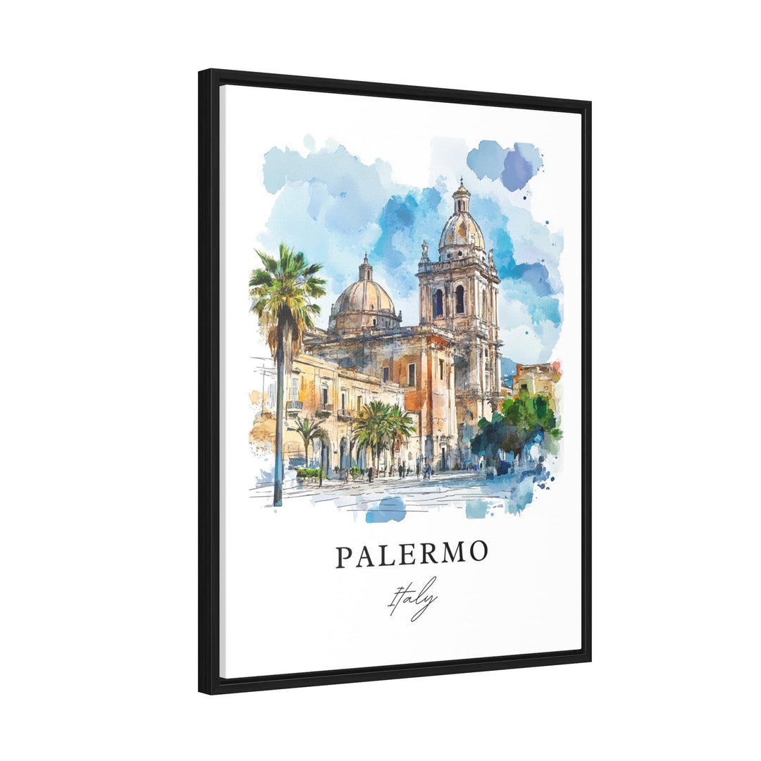 Palermo Wall Art, Netherlands Print, Palermo Watercolor Art, Palermo Gift, Sicily Italy