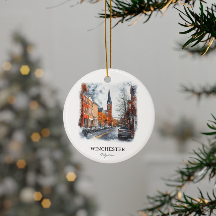 Winchester Virginia Ornament: Unique Winchester VA Souvenir, Winchester VA Xmas Decor, and Authentic Virginia Gift