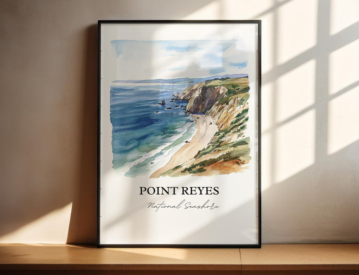 Point Reyes Wall Art, Marin County Print, San Fran Watercolor Art, Point Reyes Gift, Travel Print, Travel Poster, Housewarming Gift