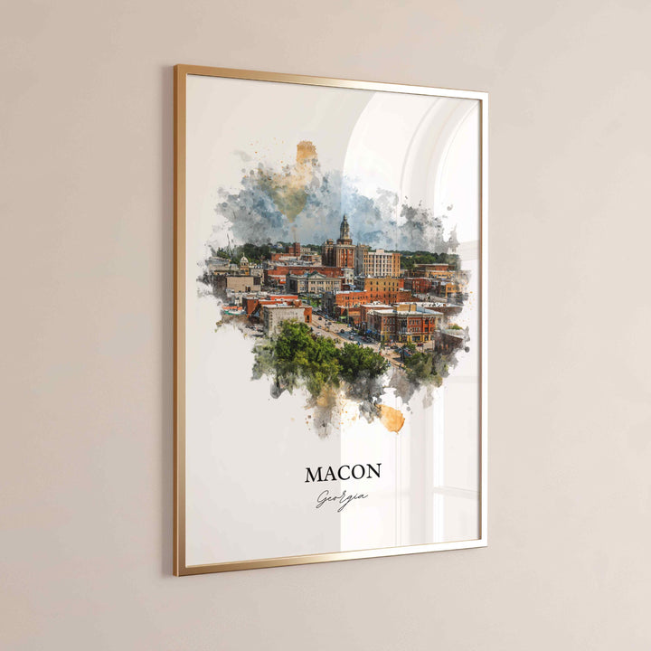 Macon, Georgia – Watercolor Art Print