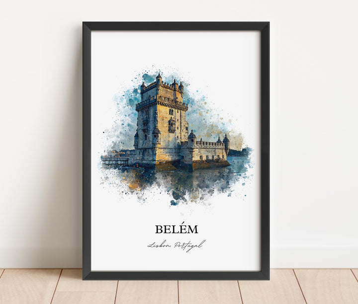 Belém, Portugal – Watercolor Art Print