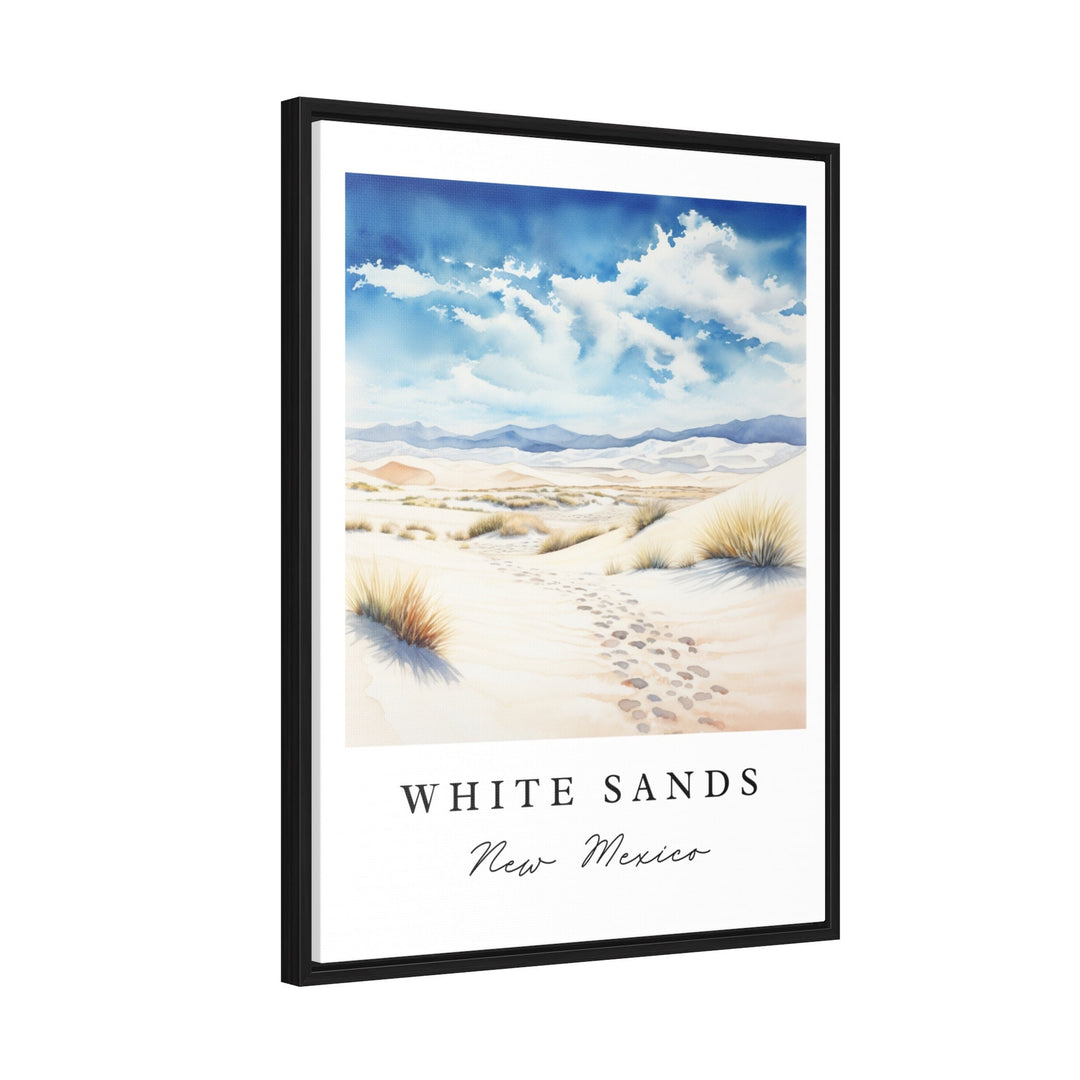 White Sands NM wall art - New Mexico, White Sands print, White Sands Park gift, Birthday present, Custom Text, Perfect Gift, Las Cruces NM