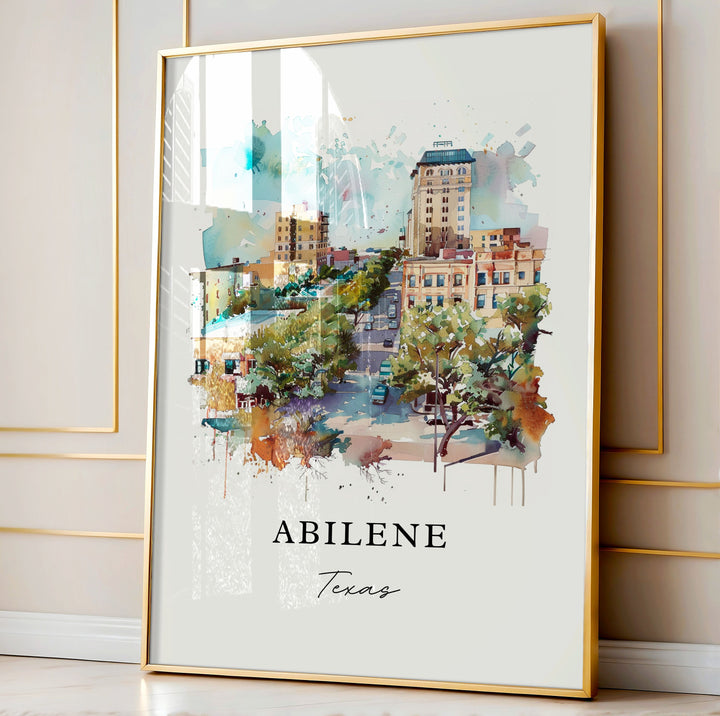 Abilene Wall Art - Texas Print