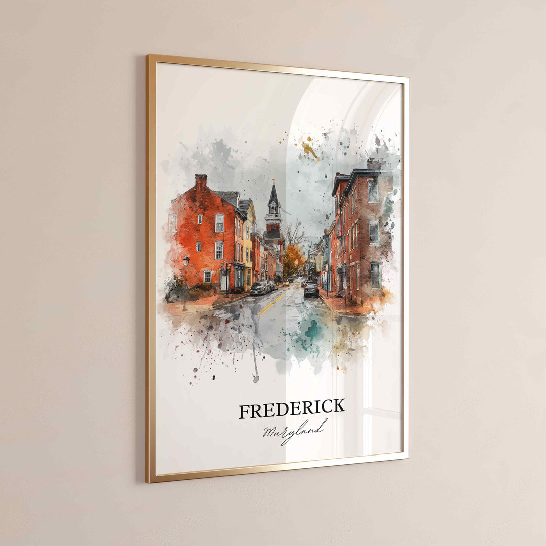 Frederick, Maryland – Watercolor Art Print
