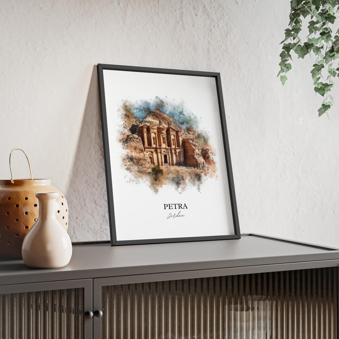 Petra, Jordan – Watercolor Art Print