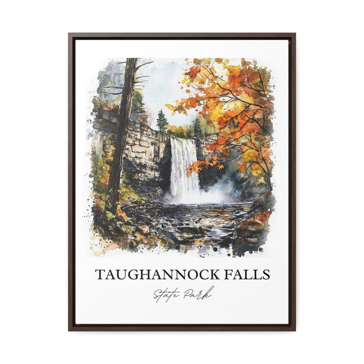 Taughannock Falls Wall Art, Trumansburg NY Print, NY Watercolor Art, Tompkins County Gift, Travel Print, Travel Poster, Housewarming Gift