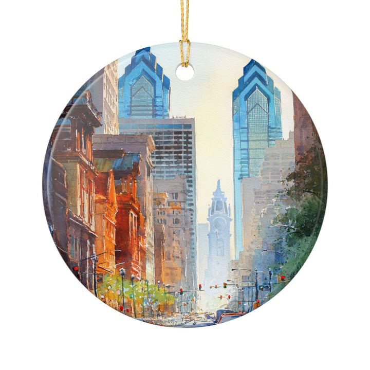 Philadelphia Ornament: Unique Philly Souvenir, Philly Xmas Decor, and Authentic Philly Gift
