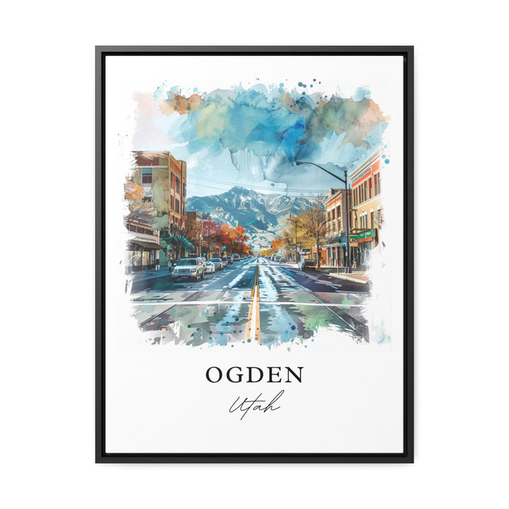 Ogden Utah Wall Art, Ogden Print, Ogden Utah Watercolor, Snowbasin Utah Gift,