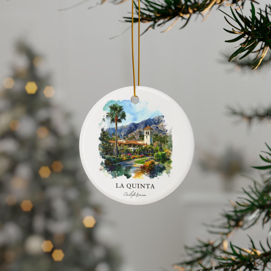 La Quinta CA Ornament: Unique La Quinta Souvenir, La Quinta Xmas Decor, and Authentic California Gift