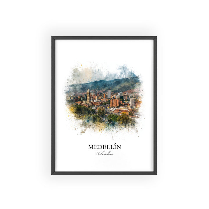 Medellin, Colombia – Watercolor Art Print