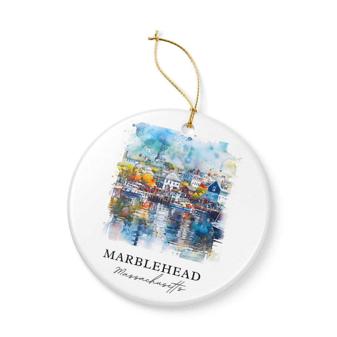 Marblehead Ornament: Unique Marblehead MA Souvenir, Massachusetts Xmas Decor, and Authentic Marblehead Gift