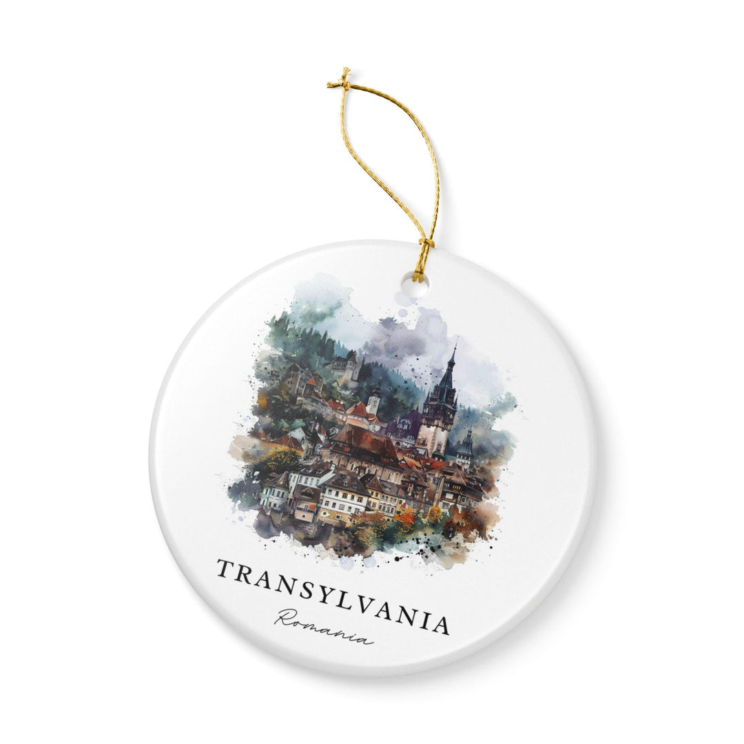 Transylvania Romania Ornament: Unique Romania Souvenir, Romania Xmas Decor, and Authentic Romania Gift