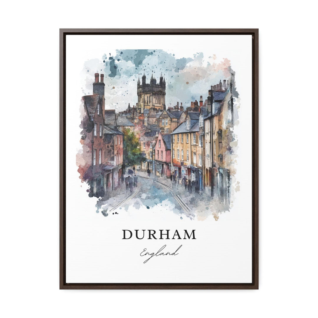 Durham England Wall Art, Durham UK Print, Newcastle upon Tyne Watercolor Art, Durham UK Gift, Travel Print, Travel Poster, Housewarming Gift