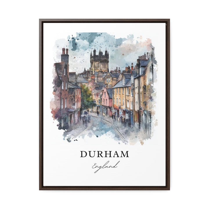 Durham England Wall Art, Durham UK Print, Newcastle upon Tyne Watercolor Art, Durham UK Gift, Travel Print, Travel Poster, Housewarming Gift