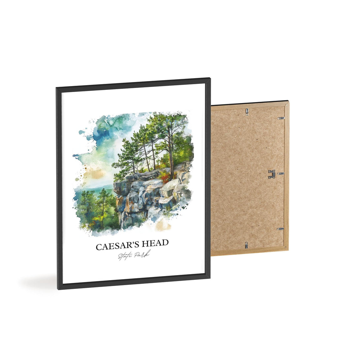 Caesars Head State Park Art, Greenville County Print, Caesars Head Art, Caesars Head Gift, Travel Print, Travel Poster, Housewarming Gift