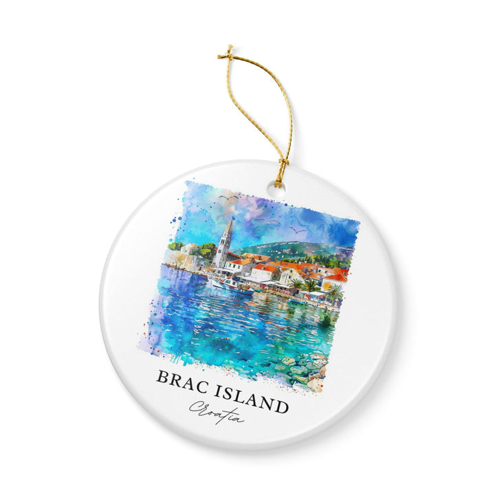 Brac Island Ornament: Unique Brac Island Souvenir, Croatia Xmas Decor, and Authentic Brac Island Croatia Gift