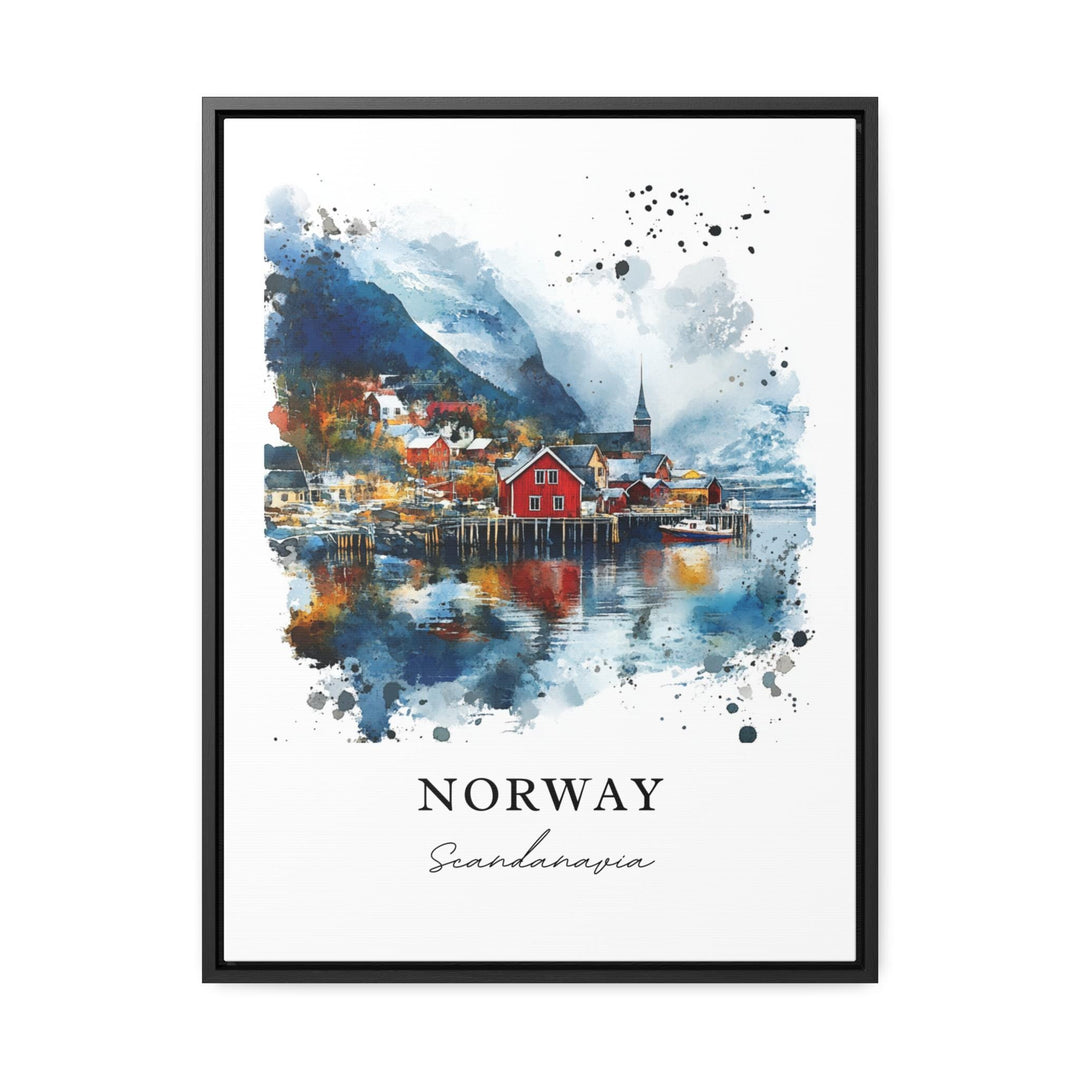 Norway, Scandinavia – Watercolor Art Print
