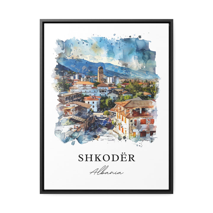 Shkodër Wall Art, Shkodër Albania Print, Shkodër Watercolor, Gegëria Albania Gift,