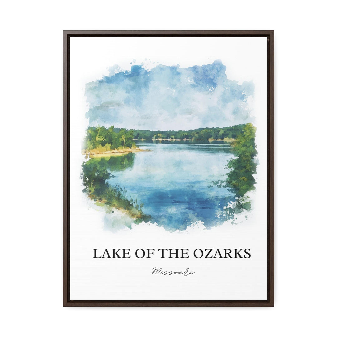 Lake of the Ozarks Wall Art, The Ozarks Print, Missouri Watercolor Art, Ozarks Gift, Travel Print, Travel Poster, Housewarming Gift