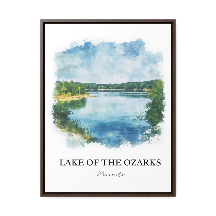 Lake of the Ozarks Wall Art, The Ozarks Print, Missouri Watercolor Art, Ozarks Gift, Travel Print, Travel Poster, Housewarming Gift