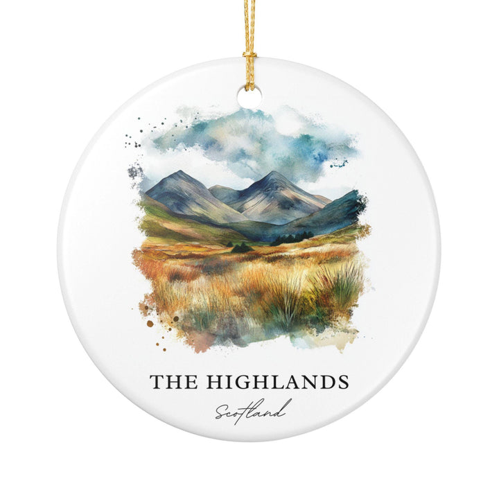 The Highlands Scotland Ornament: Unique Scotland Souvenir, Scotland Xmas Decor, and Authentic Scotland Gift