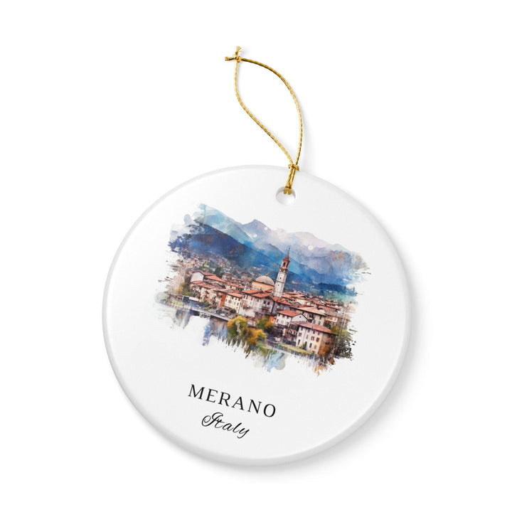 Merano Italy Ornament: Unique Merano Souvenir, Merano IT Xmas Decor, and Authentic Merano Italy Gift