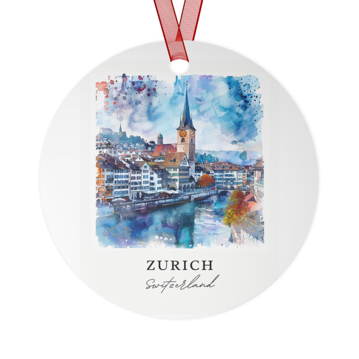 Zurich Switzerland Ornament: Unique Zurich Souvenir, Zurich Xmas Decor, and Authentic Zurich Gift