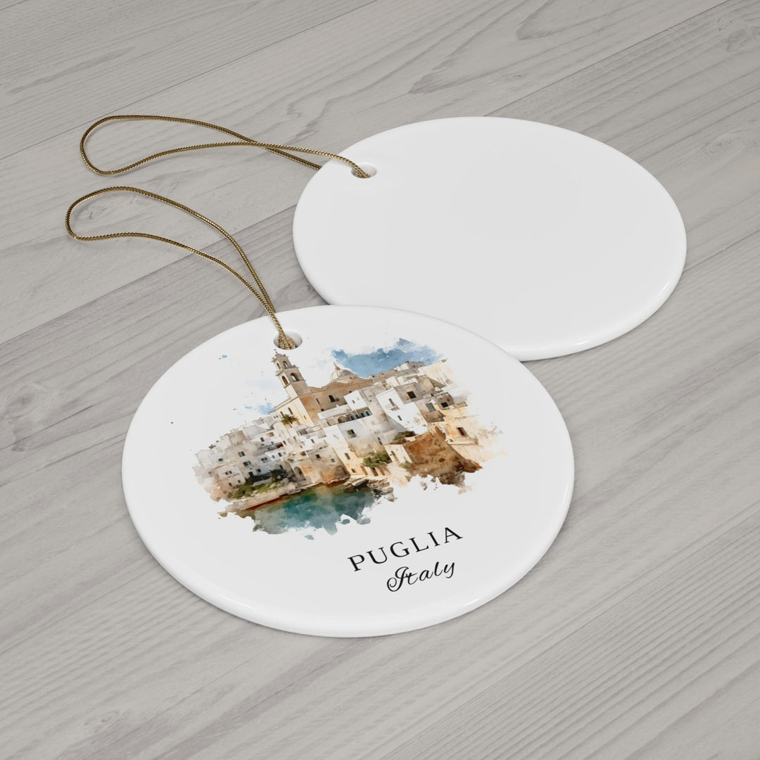 Puglia Italy Ornament: Unique Puglia Souvenir, Puglia Italia Xmas Decor, and Authentic Puglia Italy Christmas Gift