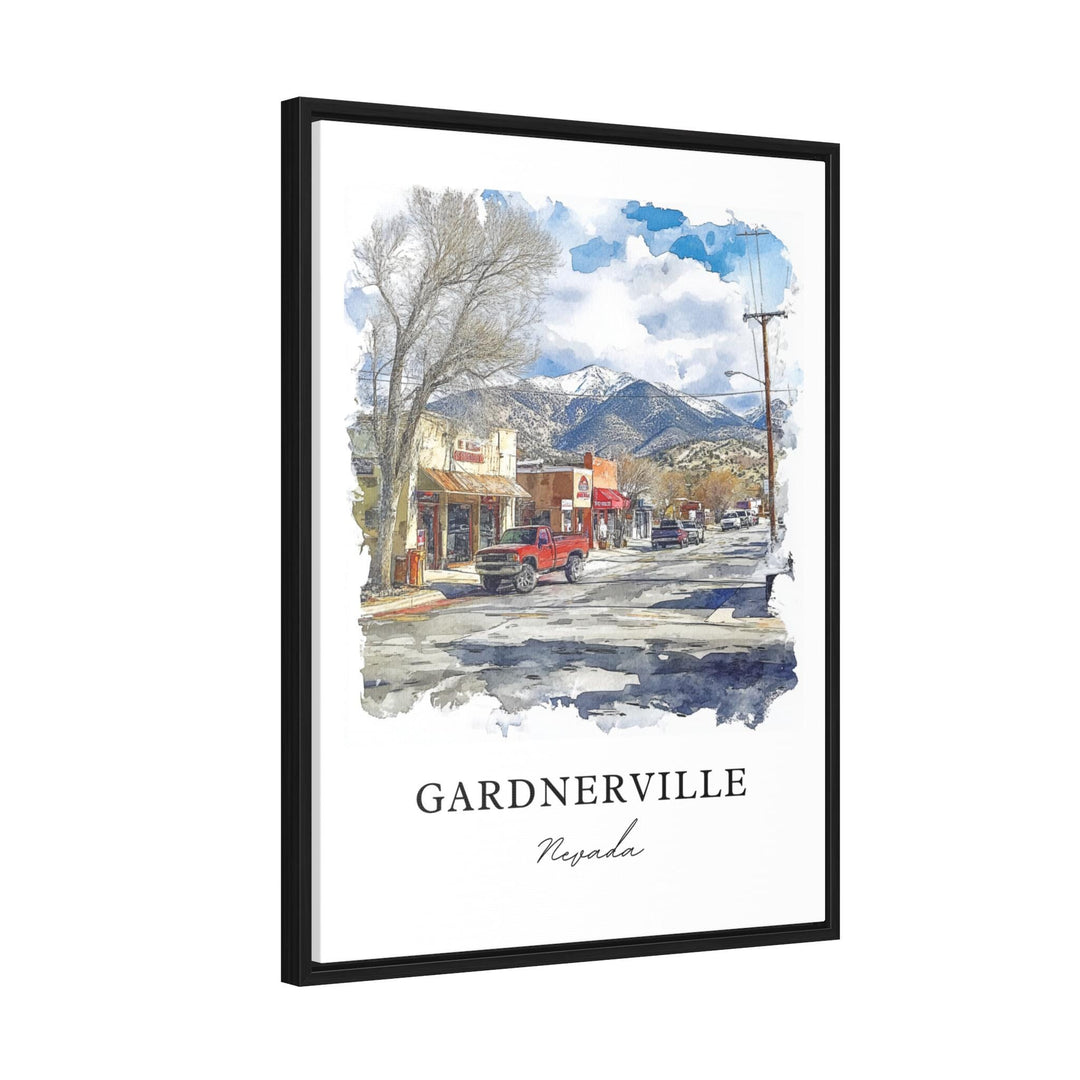 Gardnerville NV Wall Art, Gardnerville Print, Nevada Watercolor, Douglas County Nevada Gift, Travel Print, Travel Poster, Housewarming Gift